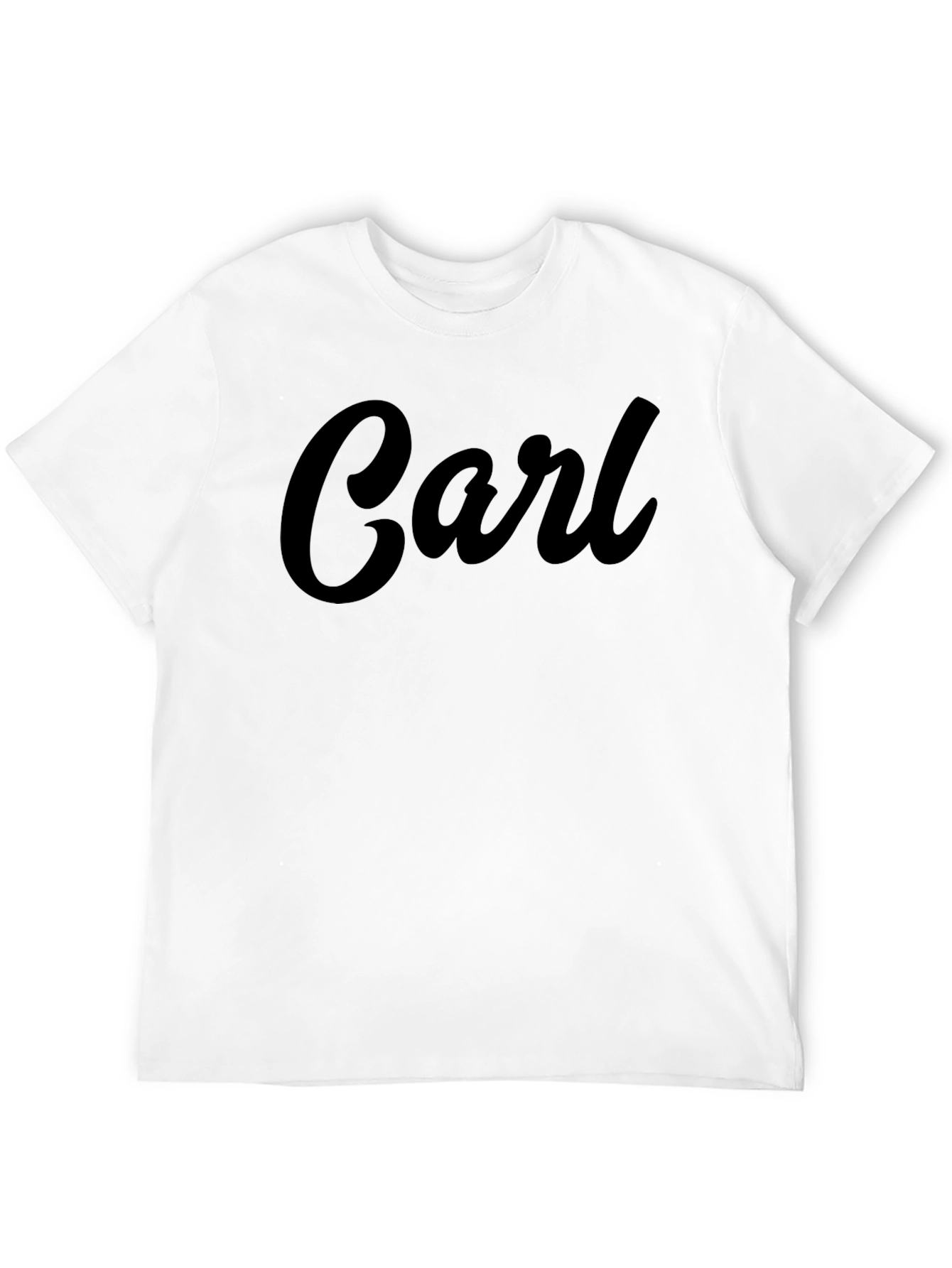 Personalized Carl Black T-Shirt - Custom Name Tee