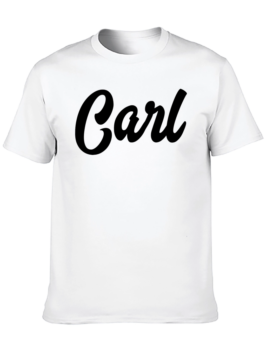 Personalized Carl Black T-Shirt - Custom Name Tee