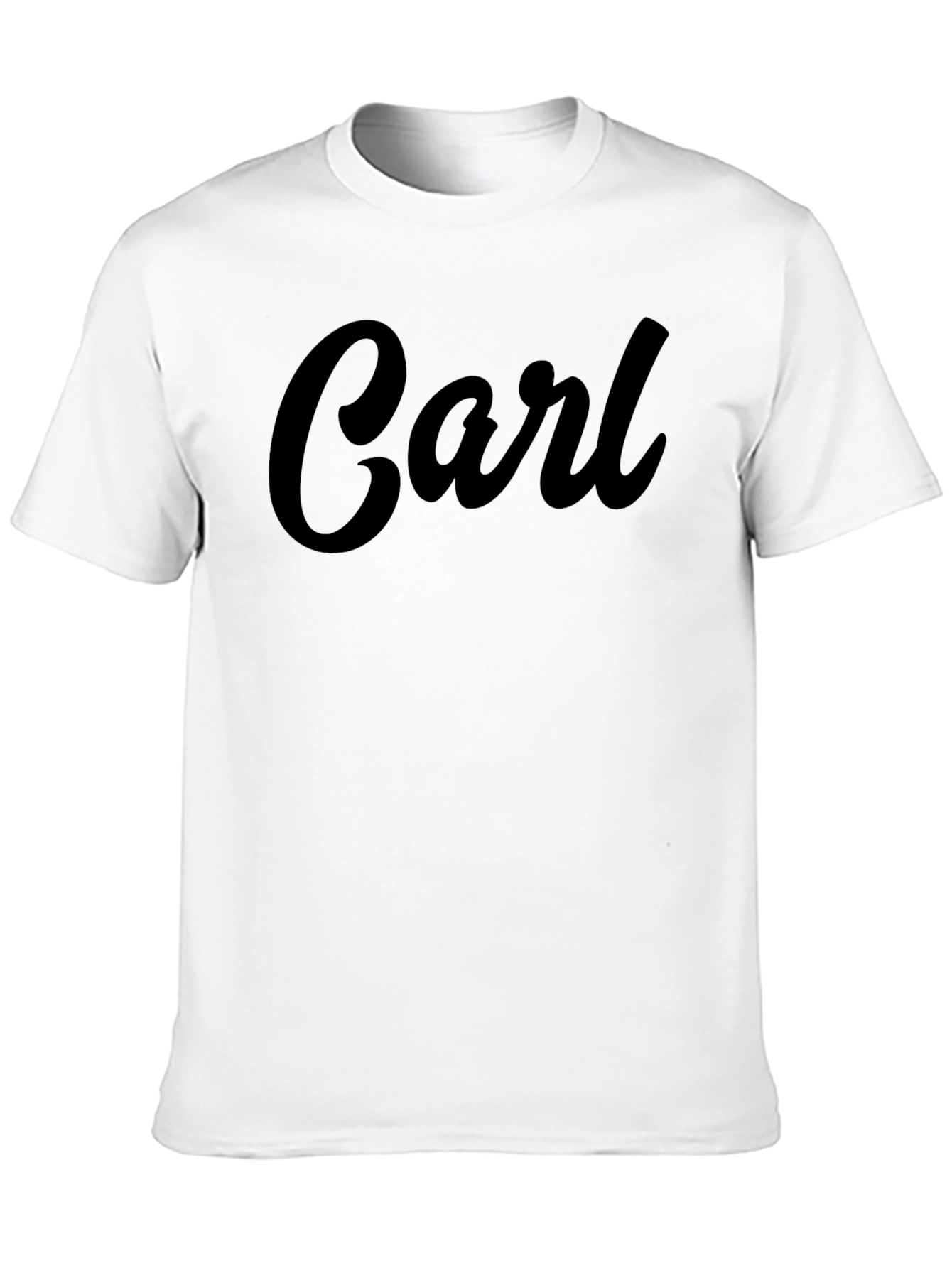 Personalized Carl Black T-Shirt - Custom Name Tee