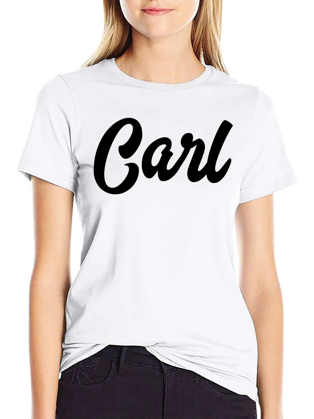 Personalized Carl Black T-Shirt - Custom Name Tee