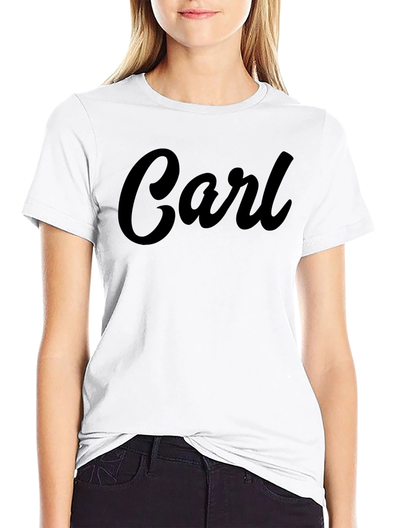 Personalized Carl Black T-Shirt - Custom Name Tee