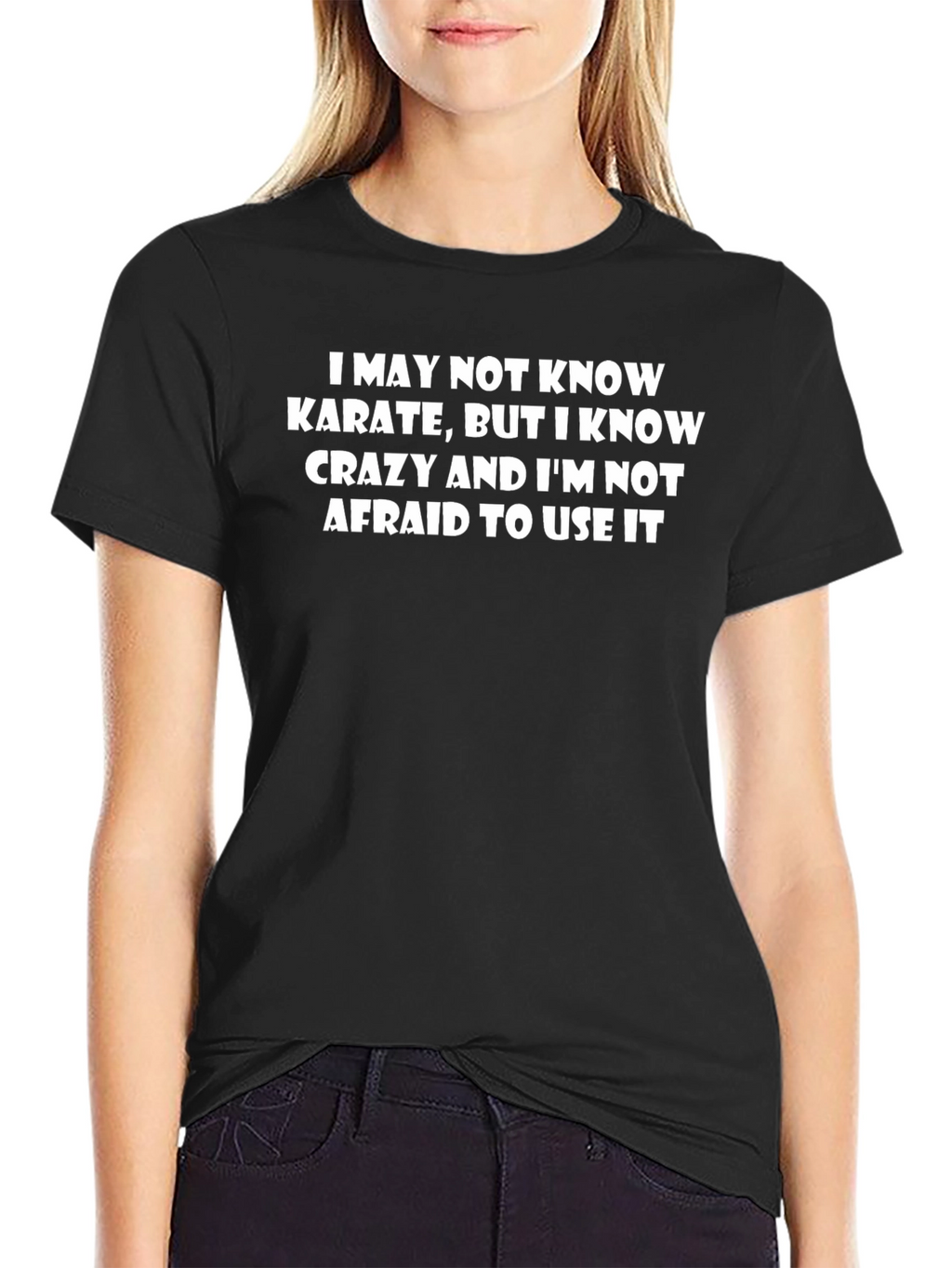 Crazy Karate Graphic Tee - Black