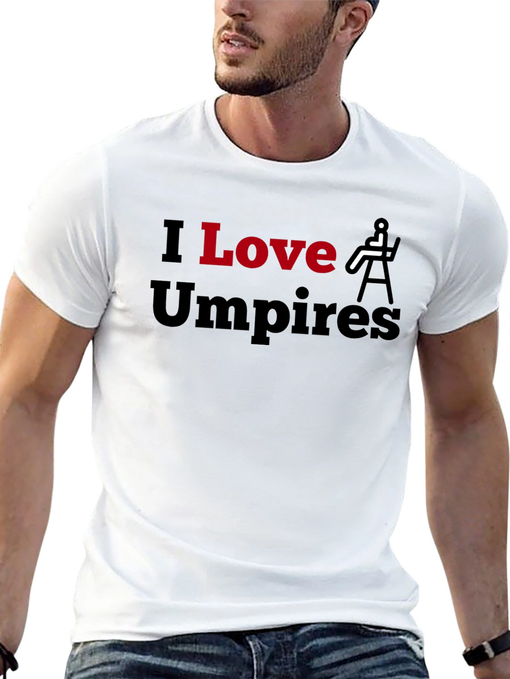 I Love Umpires Graphic T-Shirt