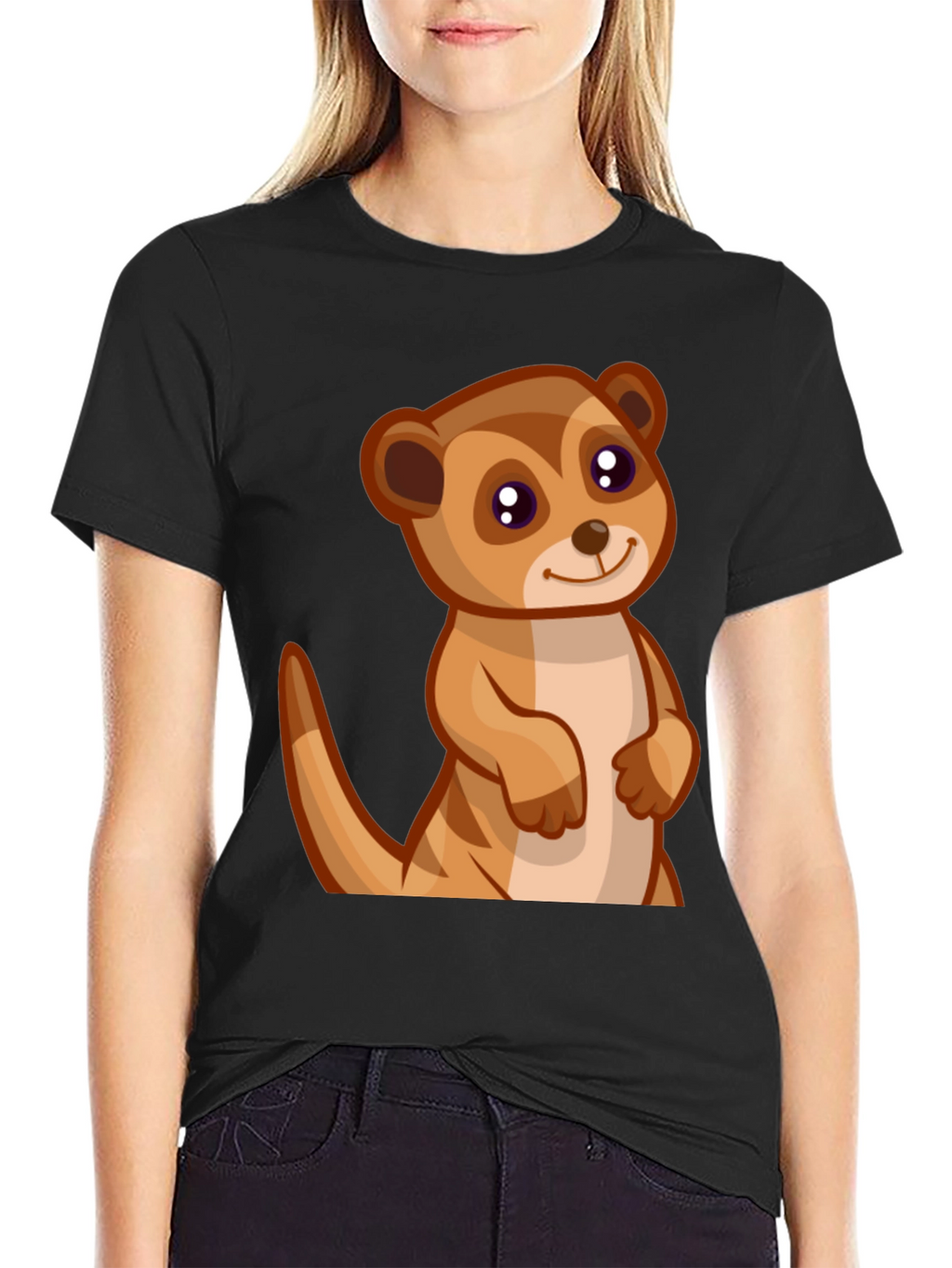Cute Meerkat Graphic Tee - Soft Cotton Comfort