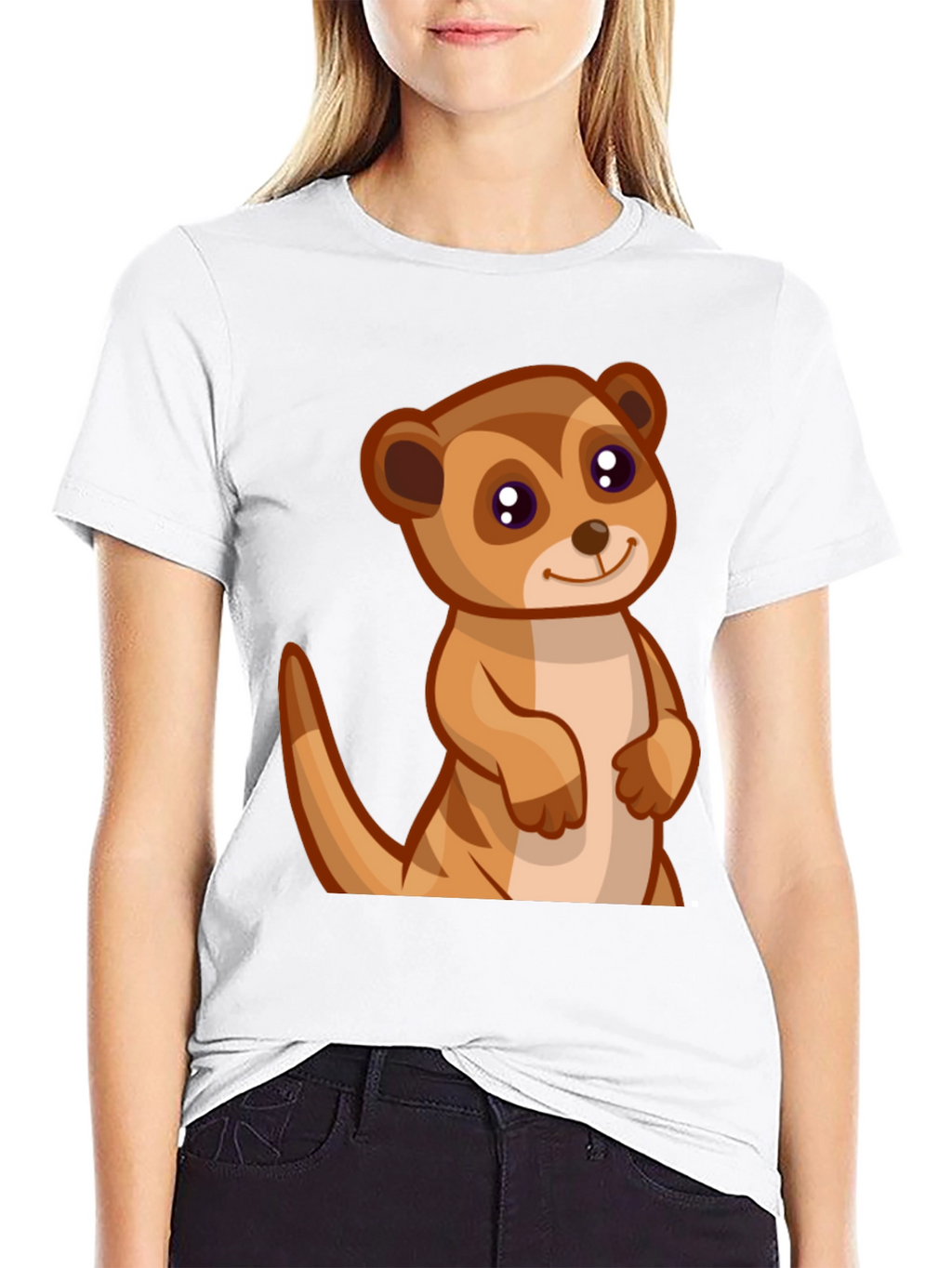 Cute Meerkat Graphic Tee - Soft Cotton Comfort