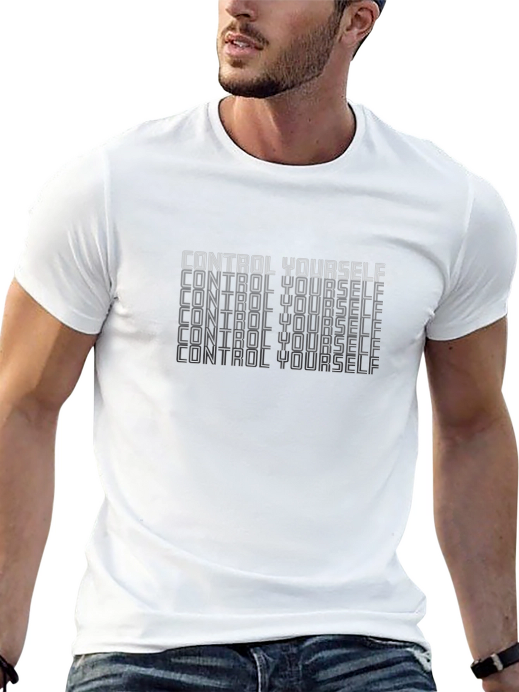 Control Yourself Graphic Tee - Black