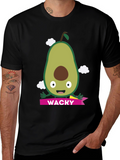 Wacky Avocado Graphic Tee - Fun Foodie T-Shirt