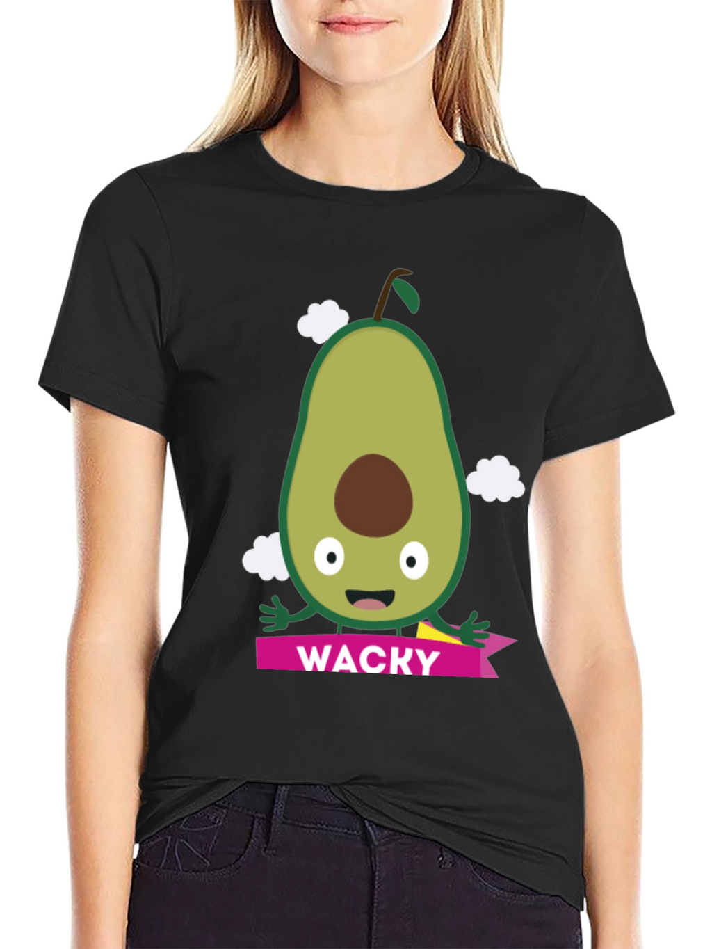 Wacky Avocado Graphic Tee - Fun Foodie T-Shirt