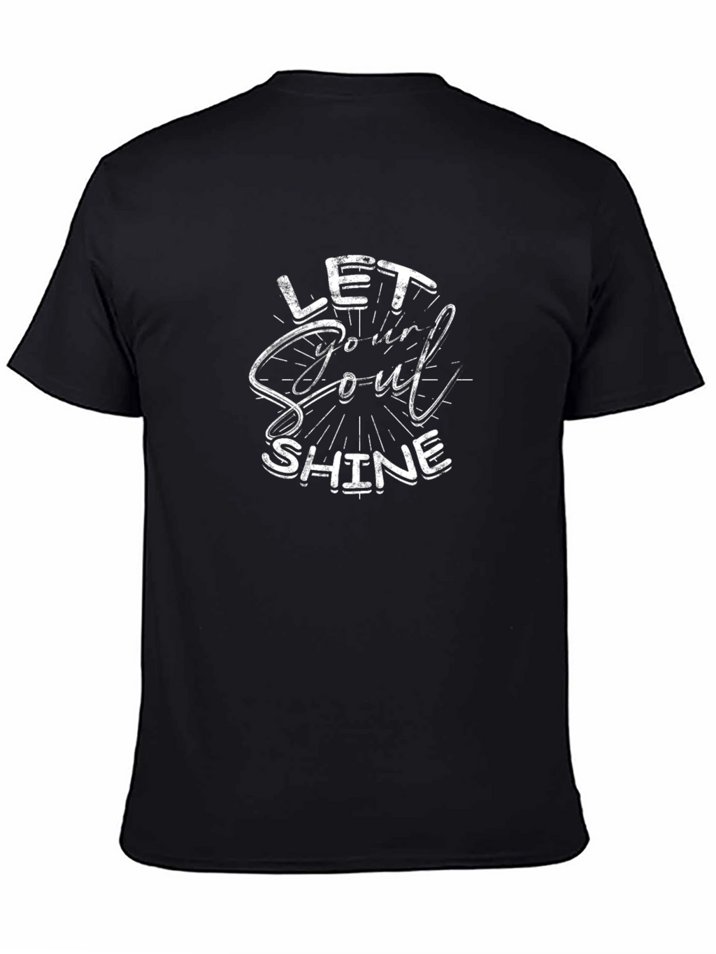 Let Your Soul Shine Black Graphic T-Shirt