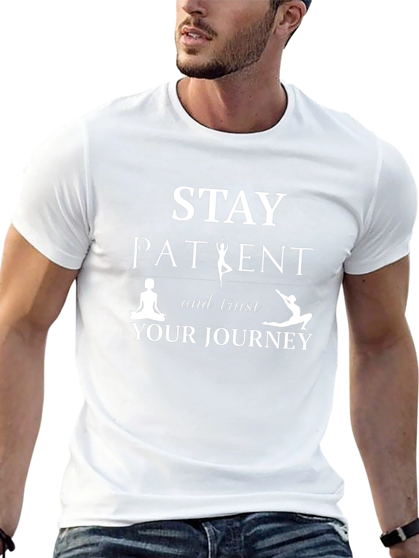Stay Patient Trust Your Journey Black T-Shirt