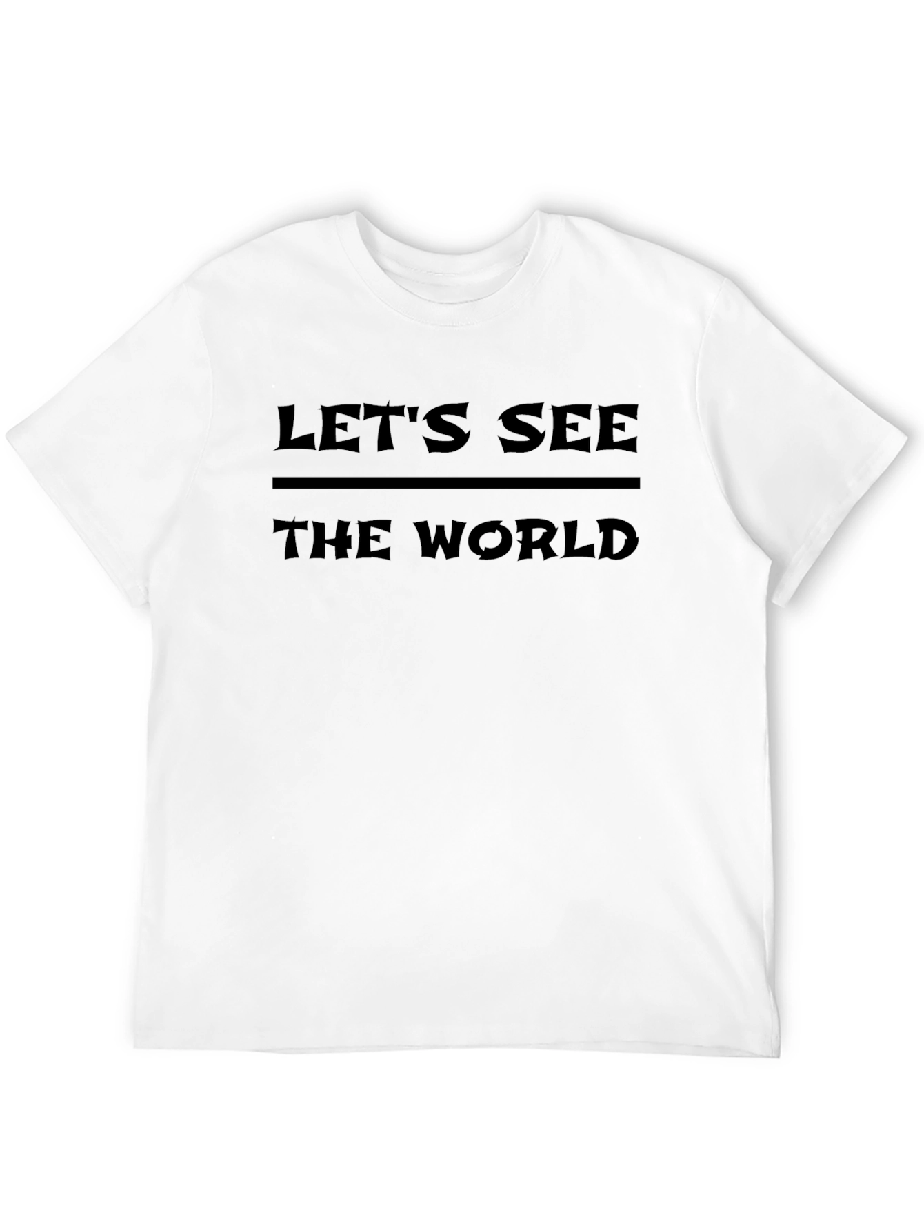 Lets See the World Black Graphic Tee