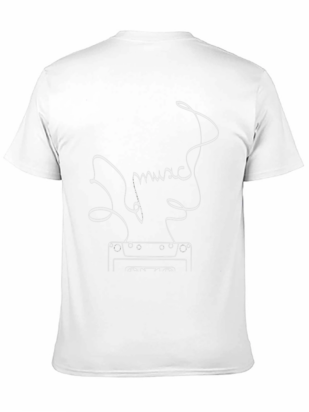 Music Cassette Tape Graphic Black T-Shirt
