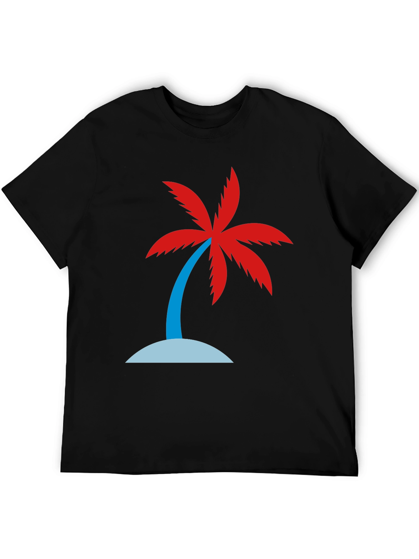 Black Palm Tree Graphic T-Shirt
