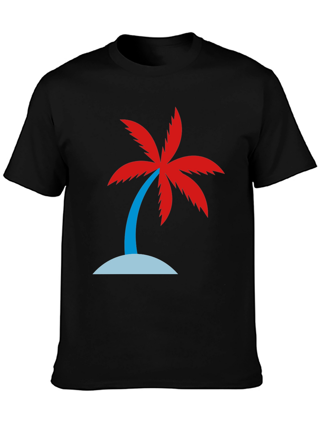 Black Palm Tree Graphic T-Shirt