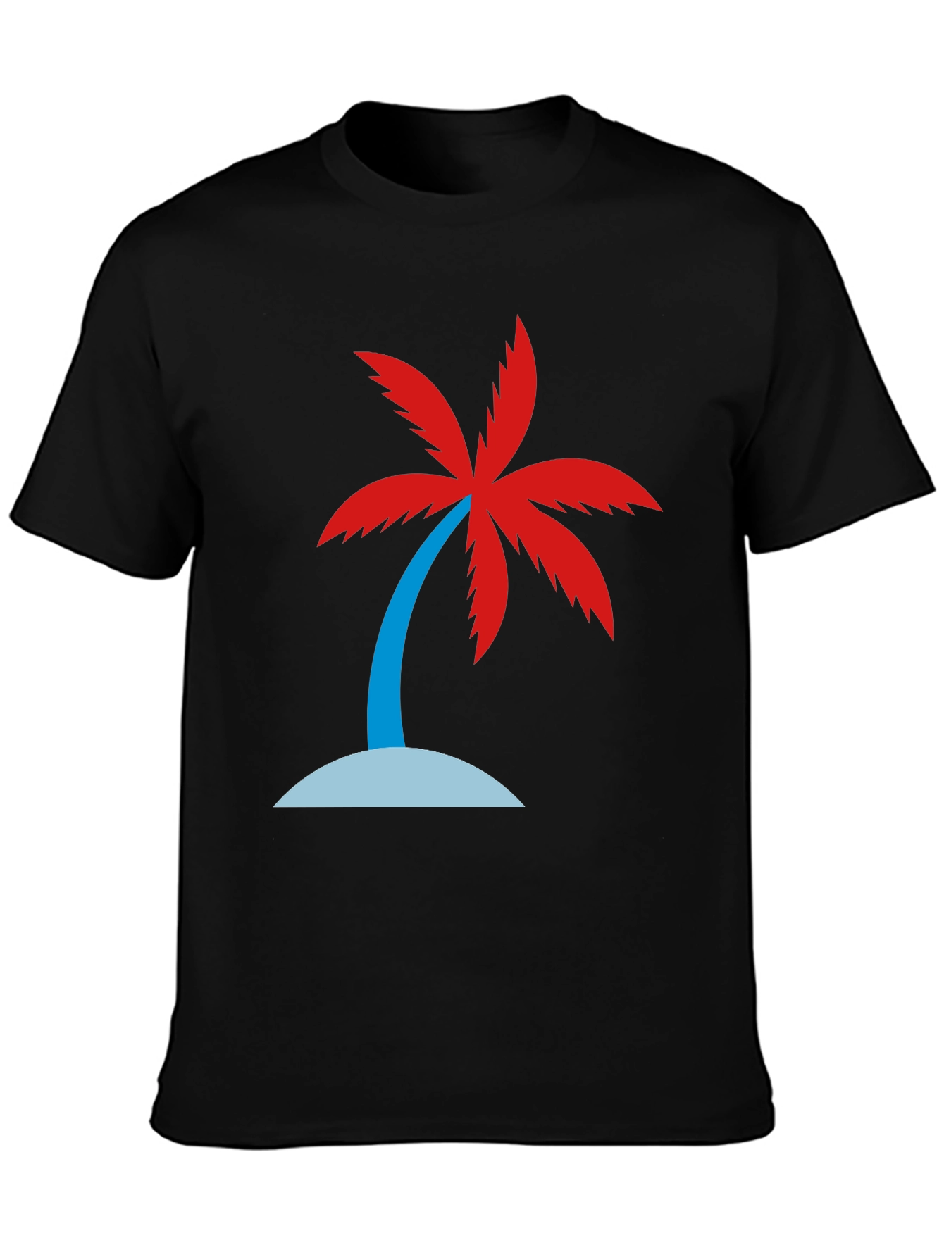 Black Palm Tree Graphic T-Shirt