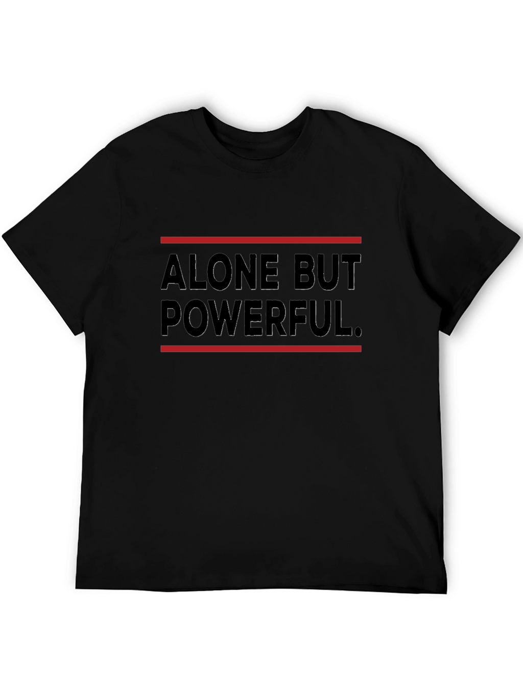 Alone But Powerful Graphic Tee - Black