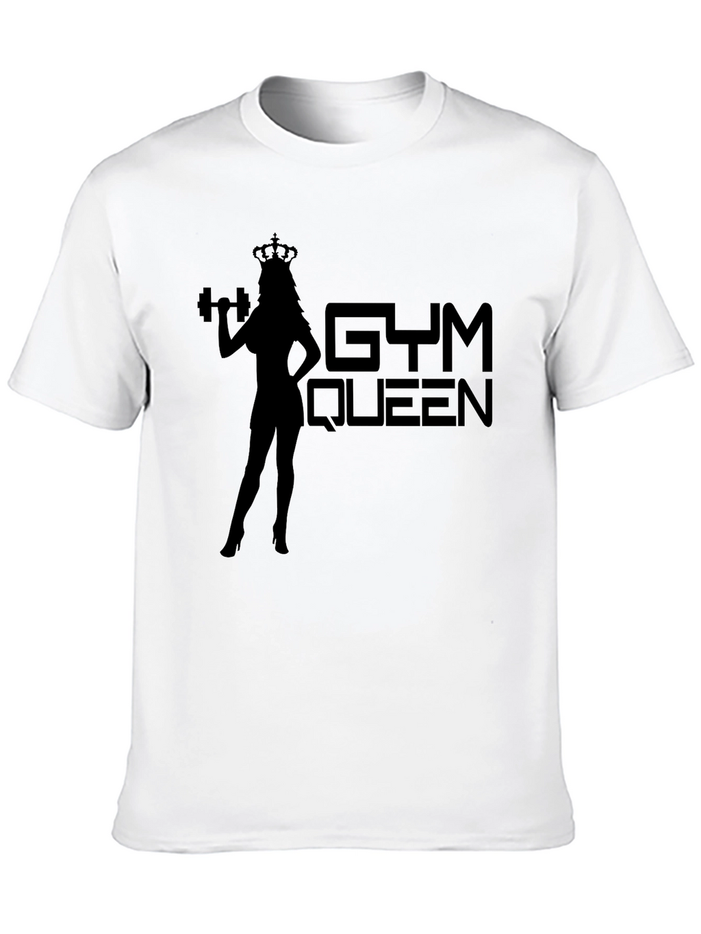 Gym Queen Graphic Tee - Black Fitness T-Shirt