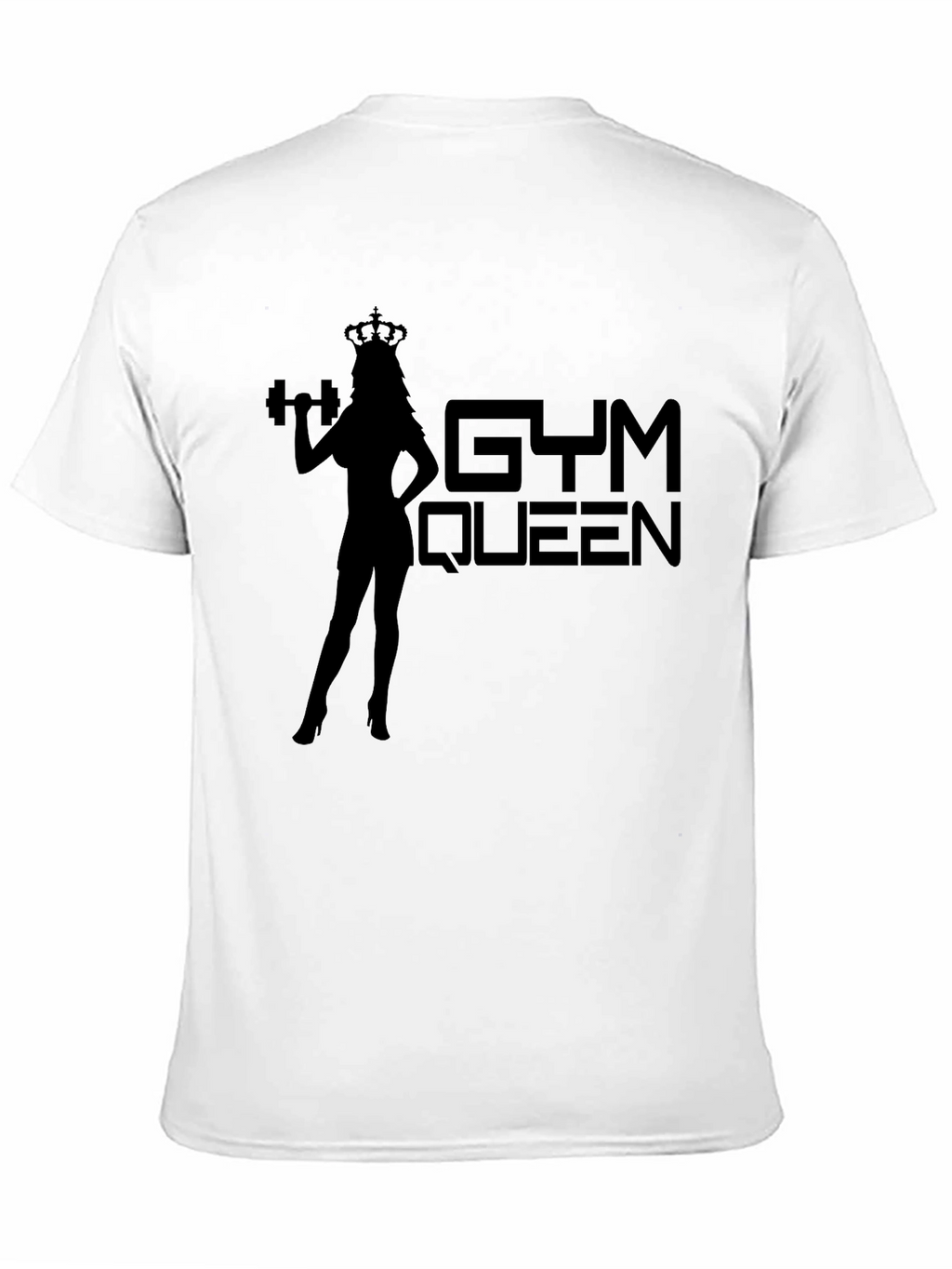 Gym Queen Graphic Tee - Black Fitness T-Shirt
