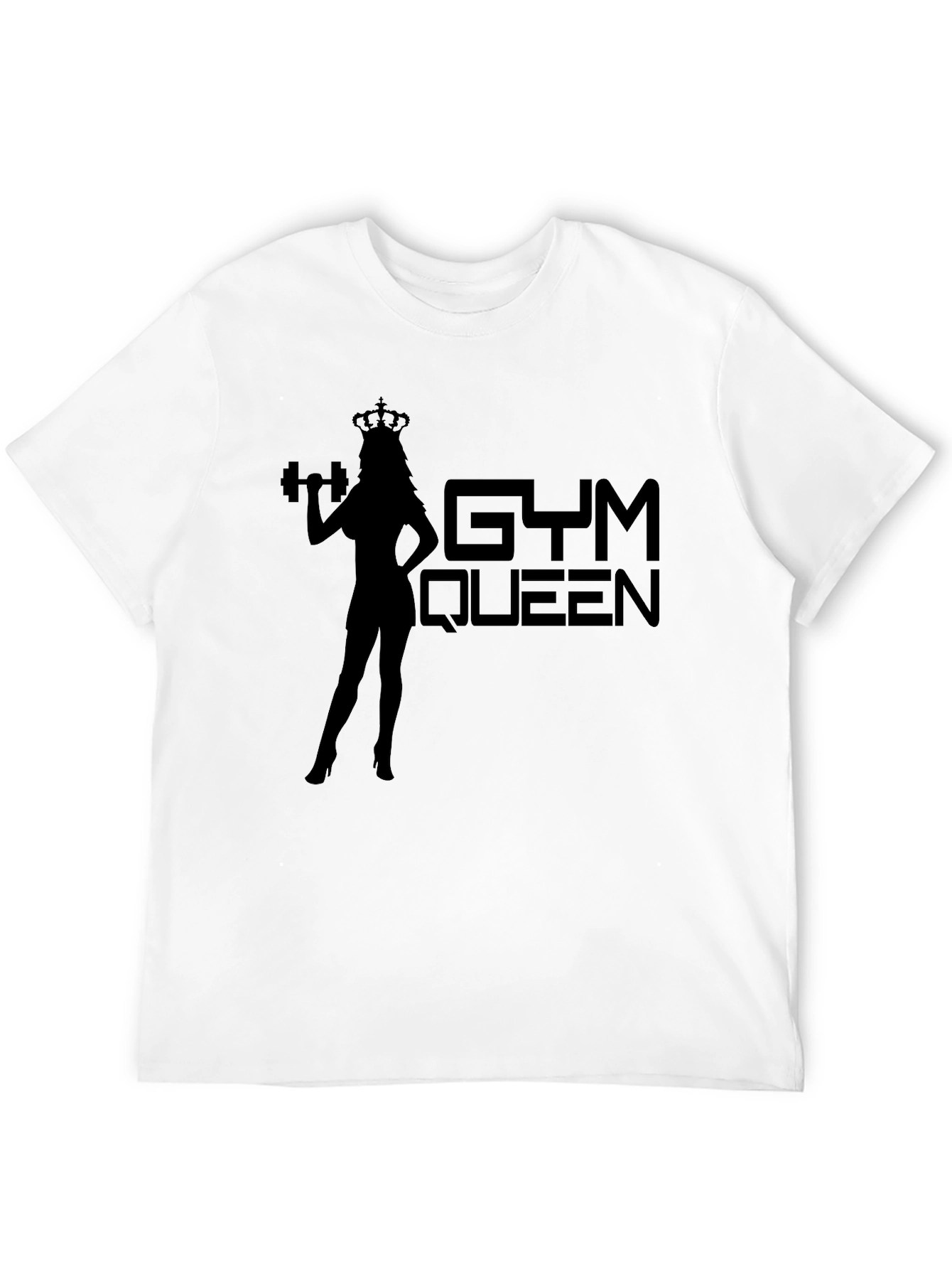 Gym Queen Graphic Tee - Black Fitness T-Shirt