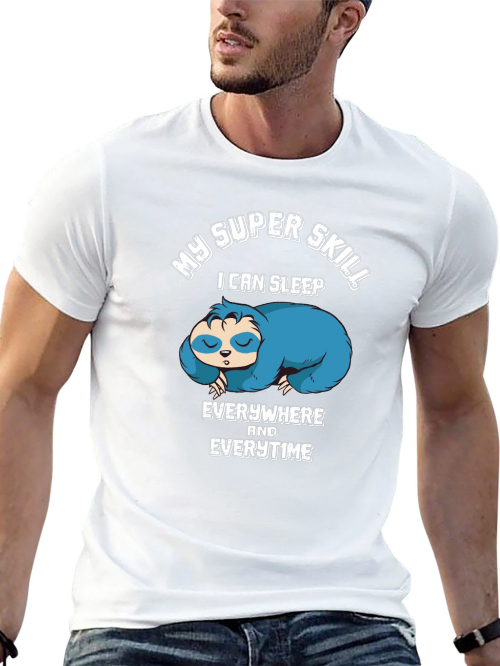 My Super Skill Sloth Graphic T-Shirt