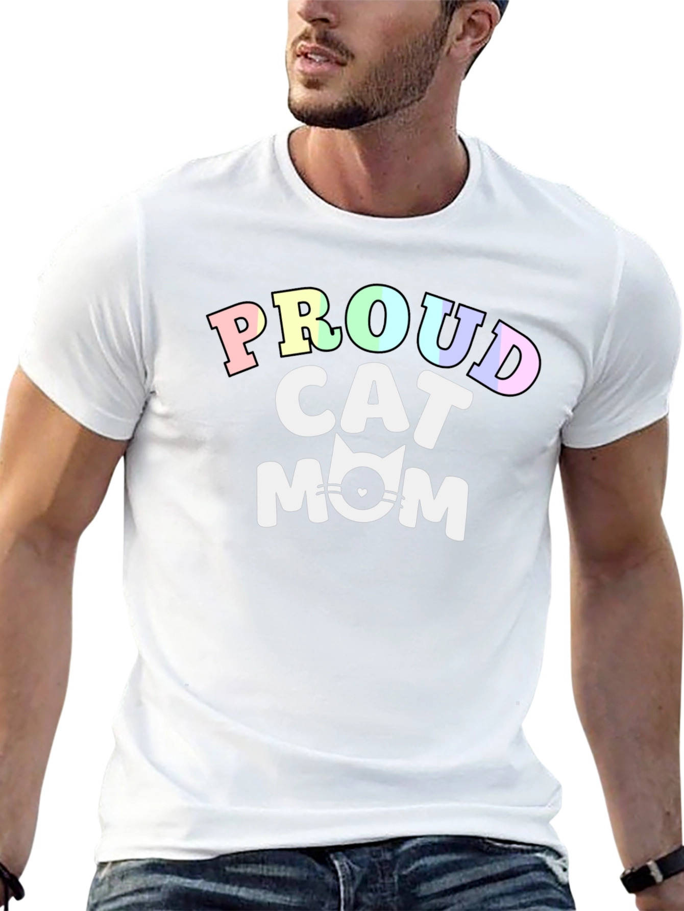 Proud Cat Mom T-Shirt - Cute Feline Lover Tee