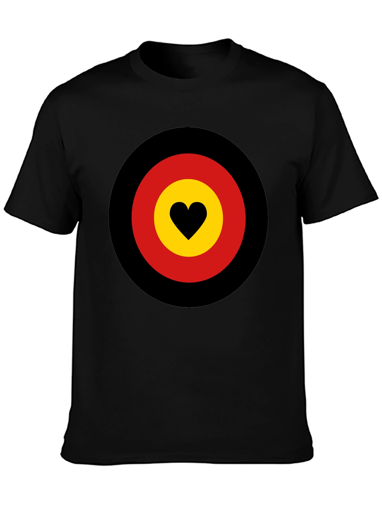Heart Target Graphic Tee - Black
