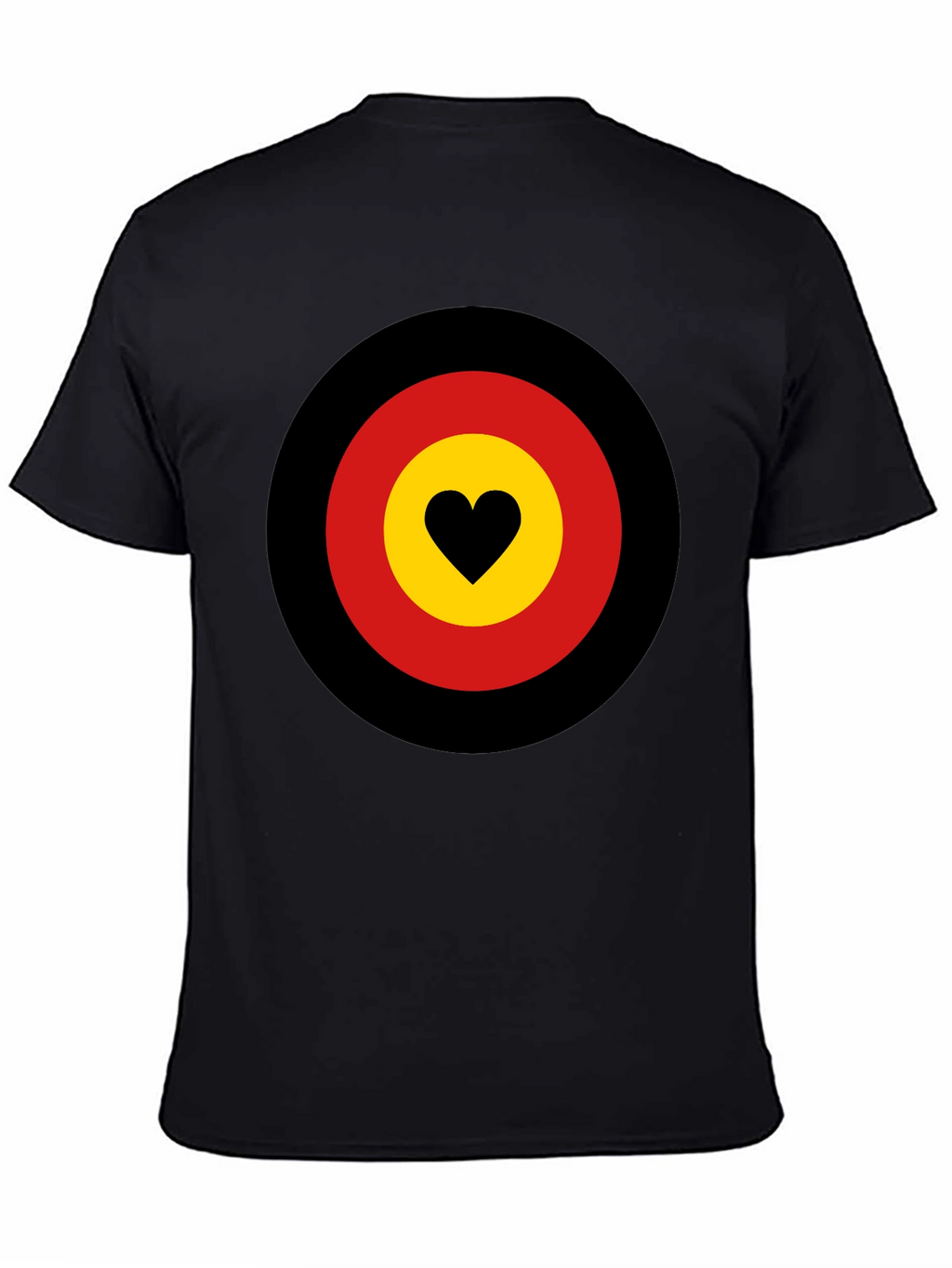 Heart Target Graphic Tee - Black