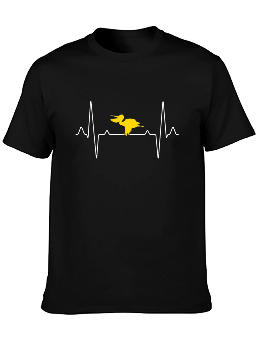 Pelican Heartbeat Graphic T-Shirt - Unique Design