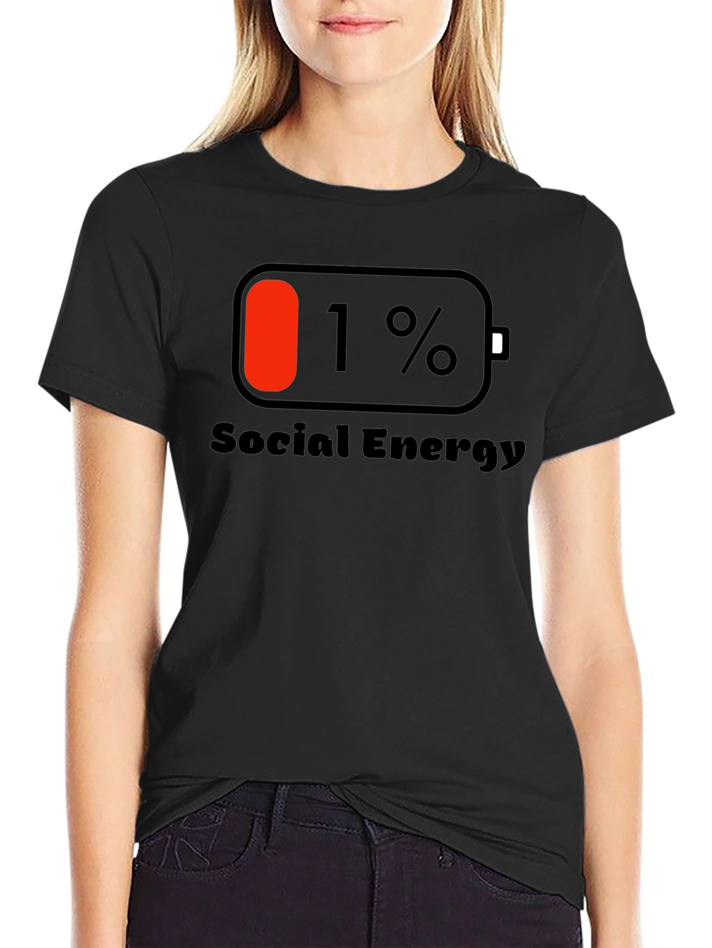 Social Energy 1% T-Shirt - Black Cotton Tee