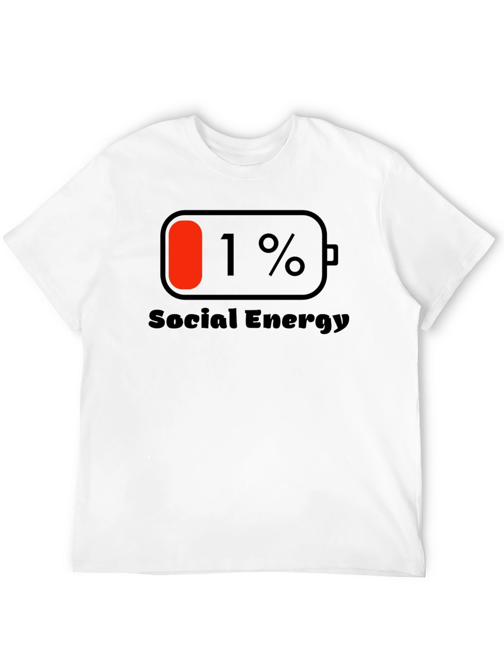 Social Energy 1% T-Shirt - Black Cotton Tee