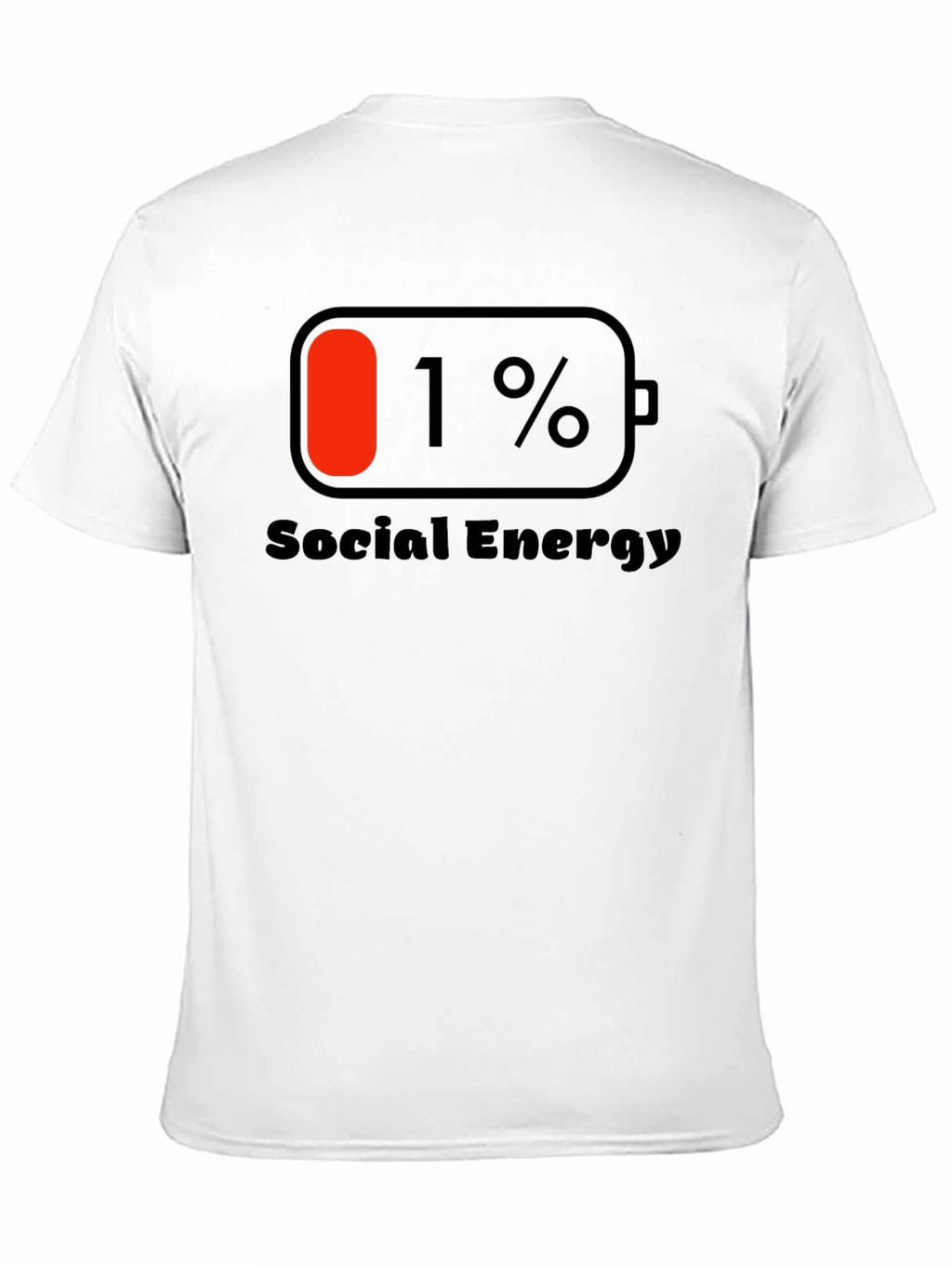Social Energy 1% T-Shirt - Black Cotton Tee