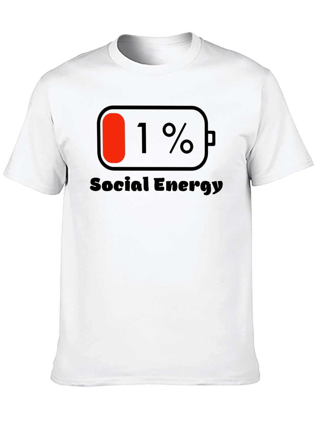 Social Energy 1% T-Shirt - Black Cotton Tee