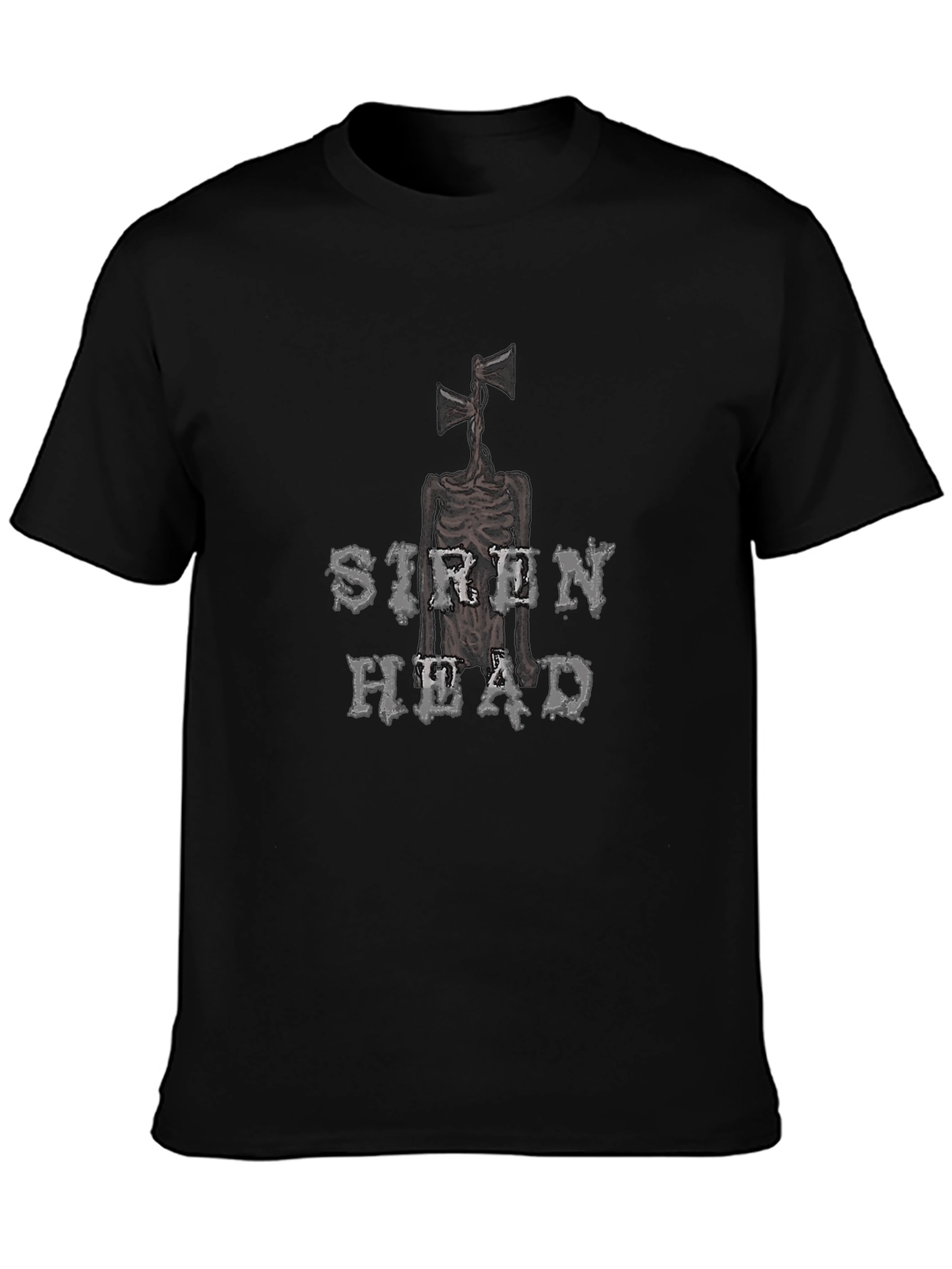 Siren Head Graphic Tee - Black Novelty T-Shirt