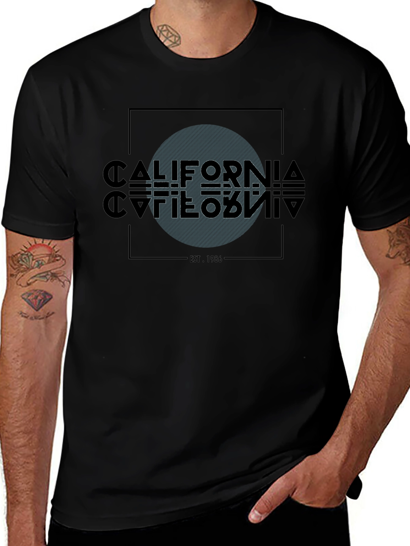 California Est. 1986 Graphic Tee - Modern Design