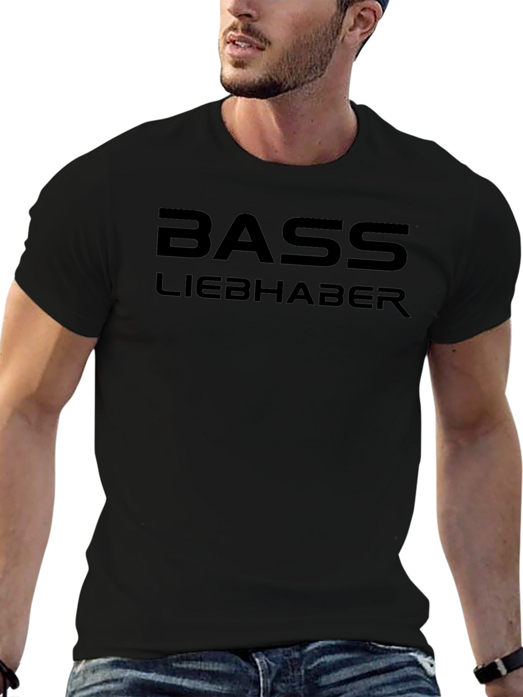 Bass Liebhaber Black Graphic Tee