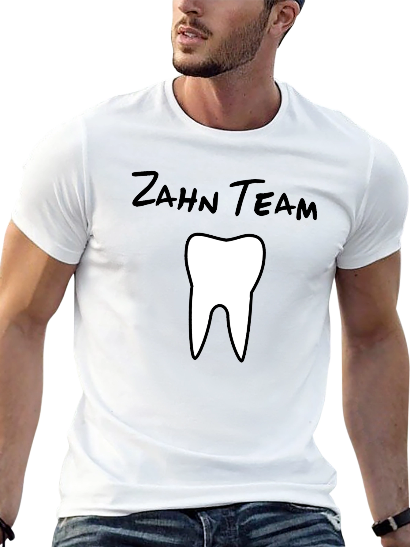 Zahn Team Tooth Graphic Black T-Shirt