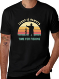 Time for Fishing Graphic Tee - Fisherman Gift