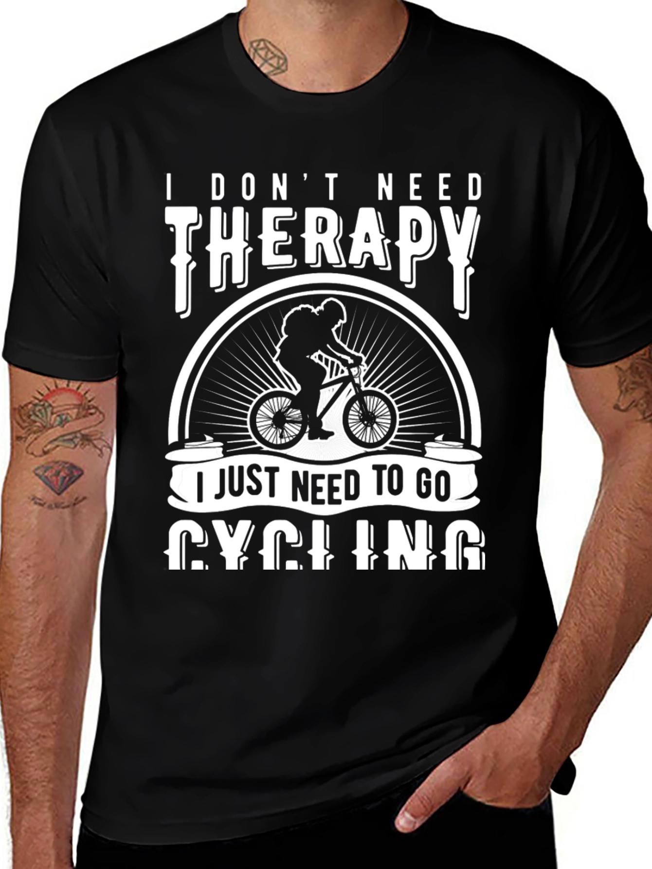 Cycling Therapy T-Shirt: Ride Your Way to Happiness