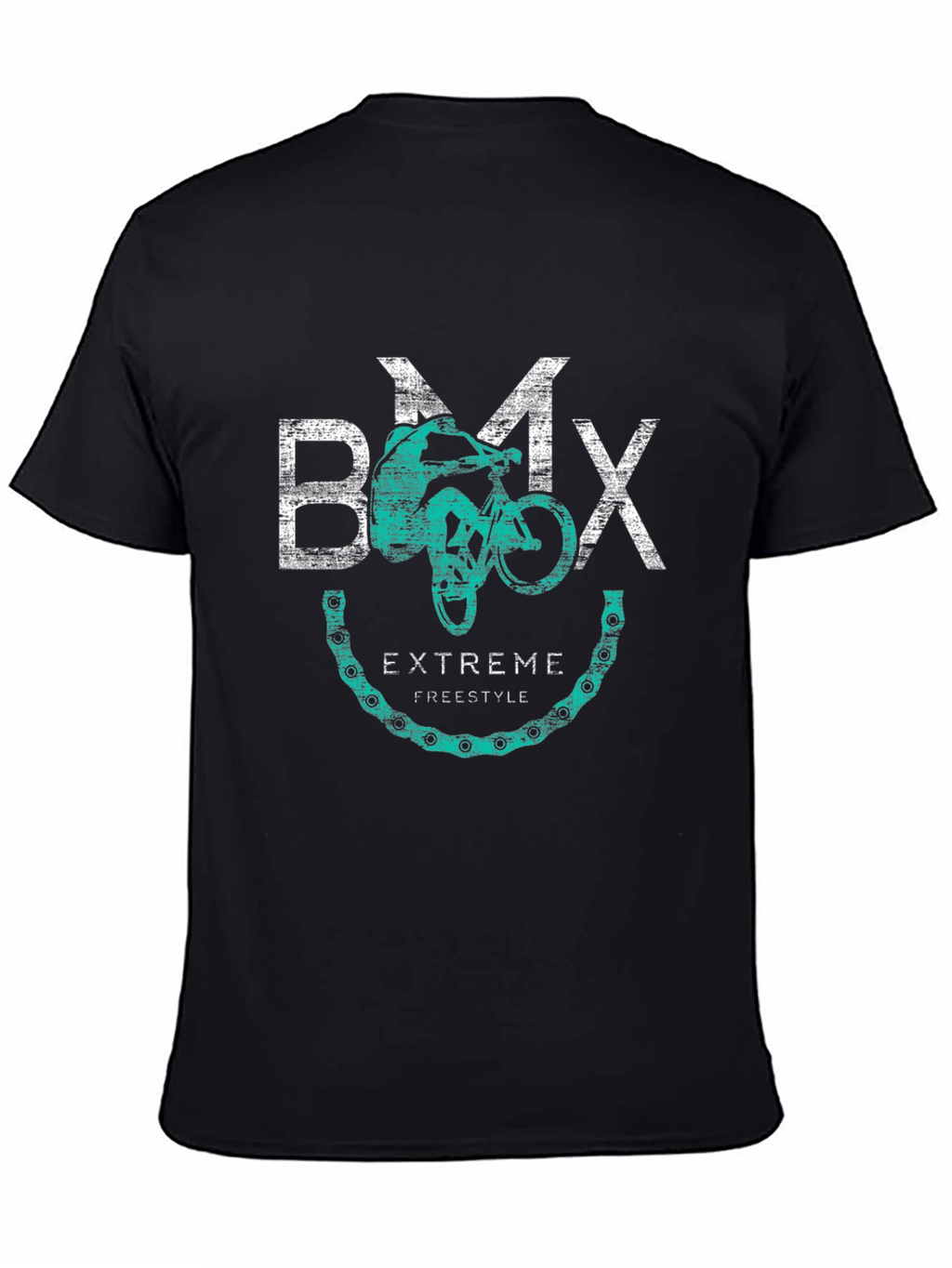 BMX Extreme Freestyle Black Graphic Tee