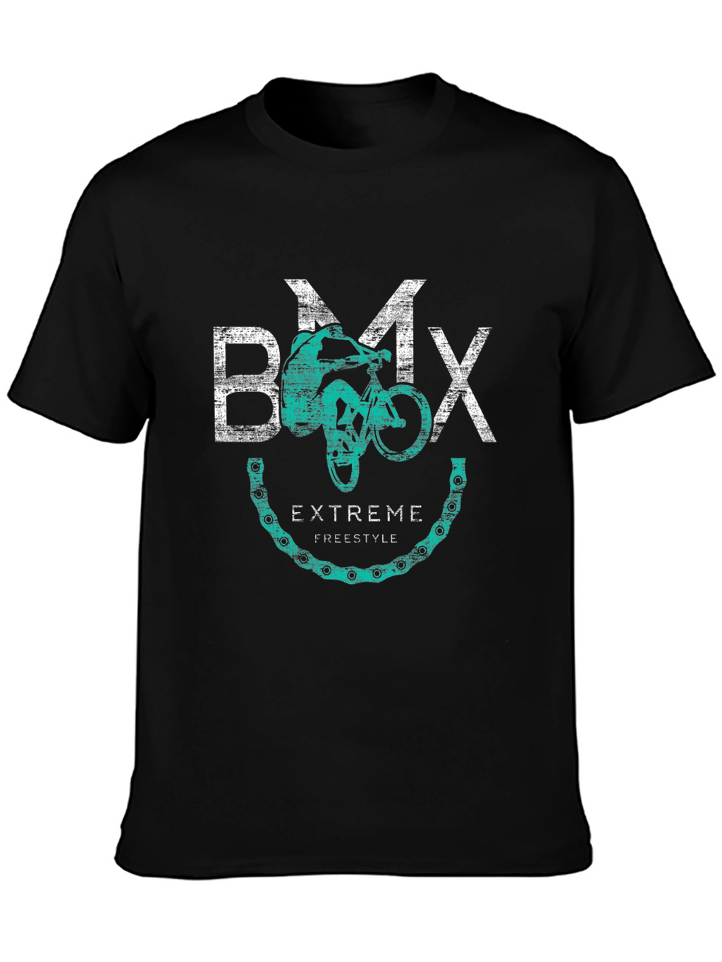 BMX Extreme Freestyle Black Graphic Tee