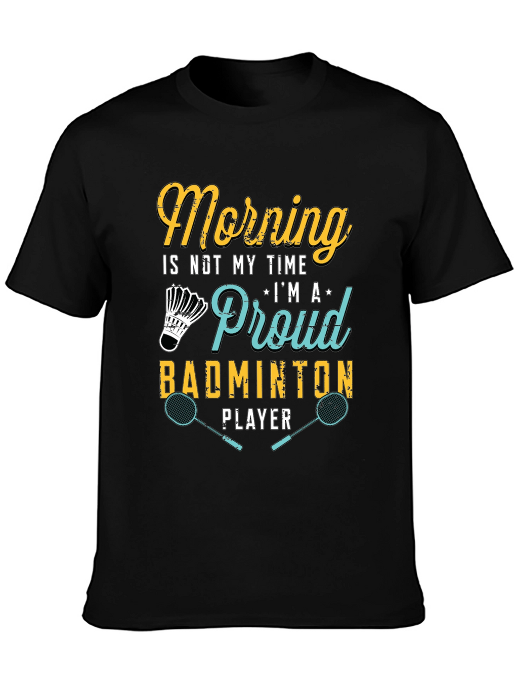 Proud Badminton Player Graphic T-Shirt