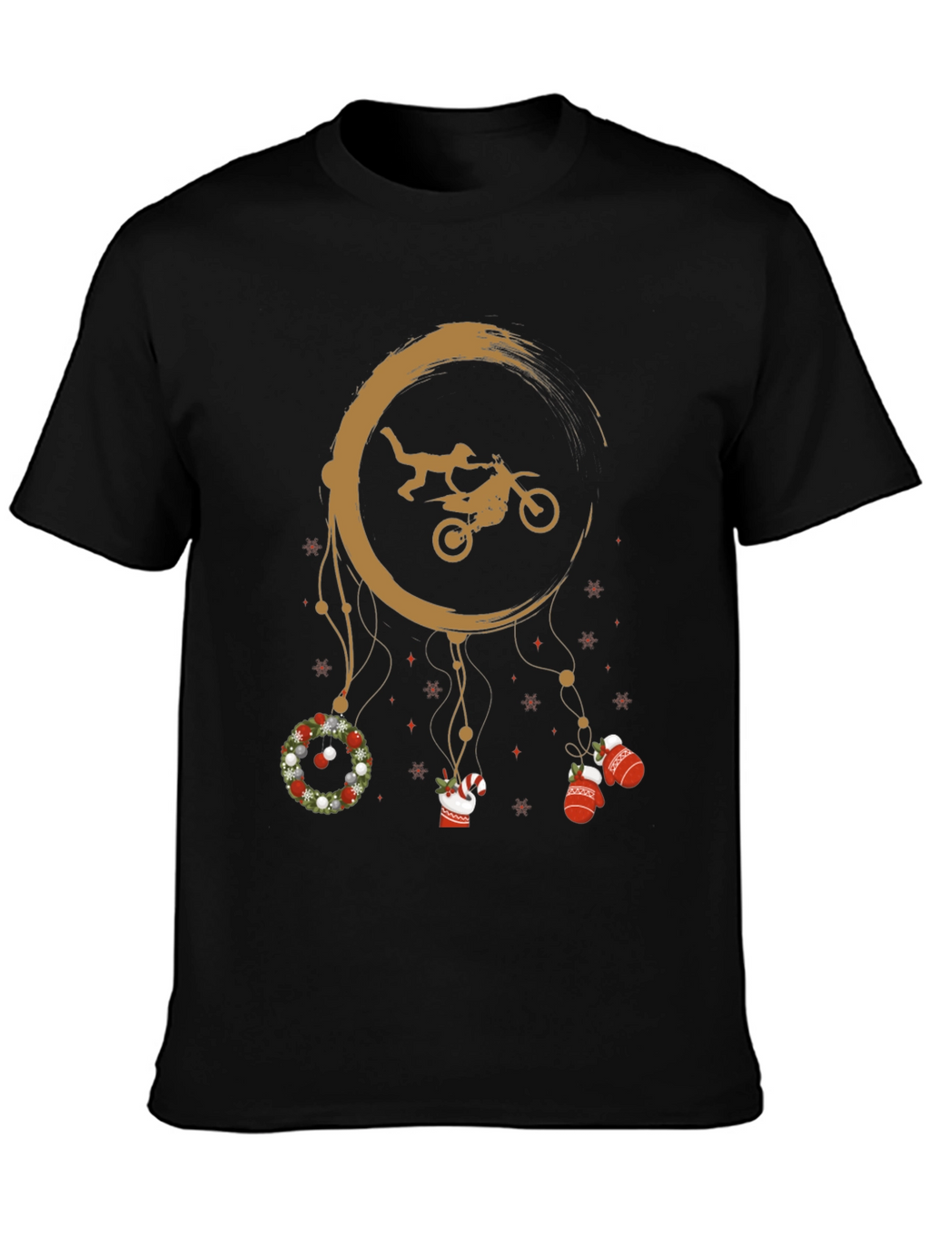 Motocross Christmas Dreamcatcher T-Shirt