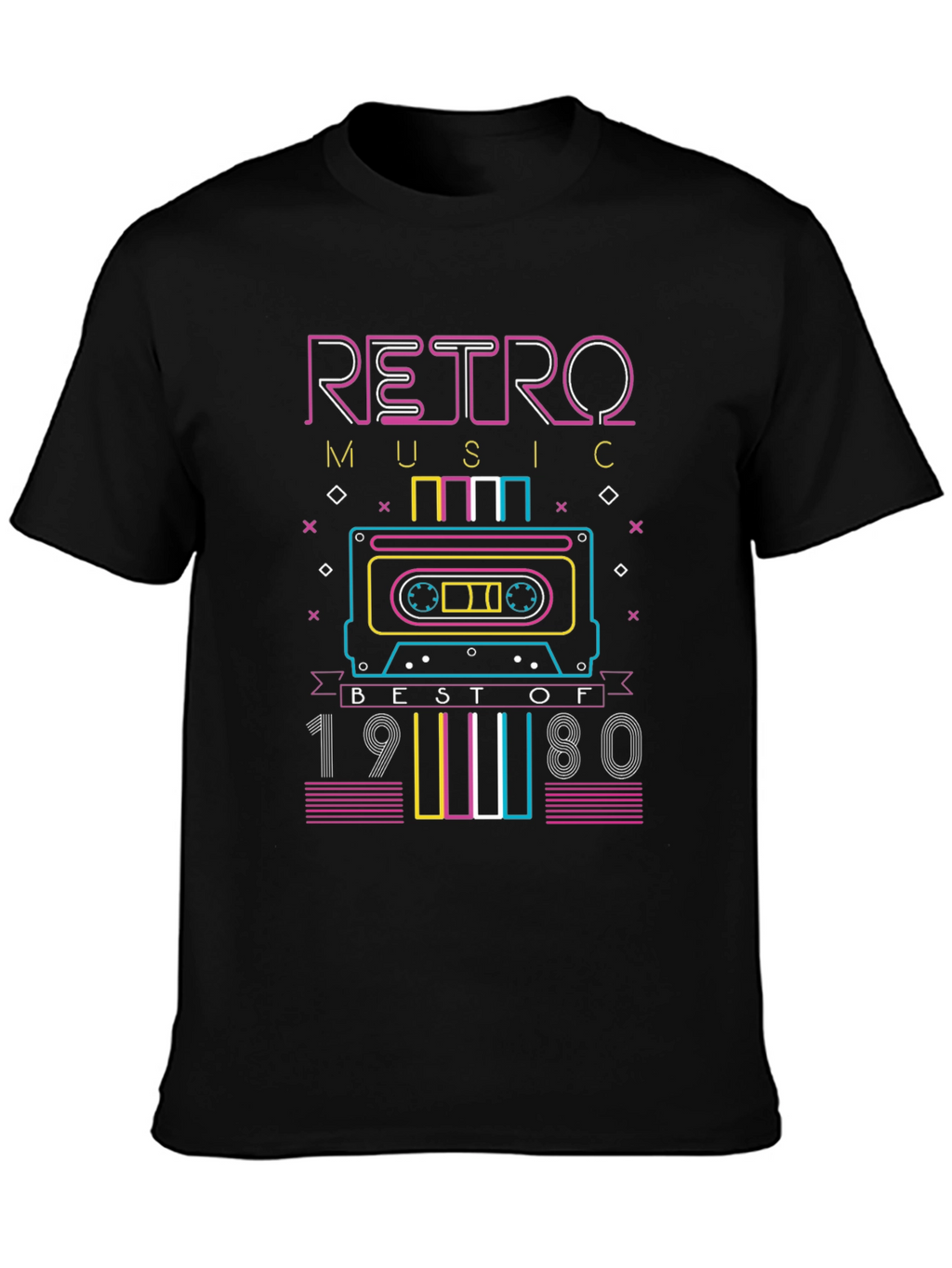 Retro Music Best of 1980s Cassette T-Shirt