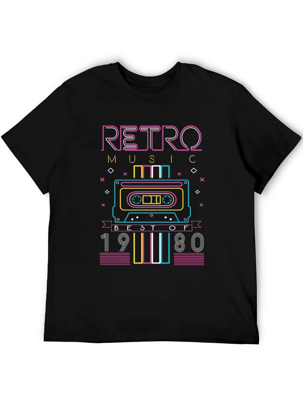 Retro Music Best of 1980s Cassette T-Shirt