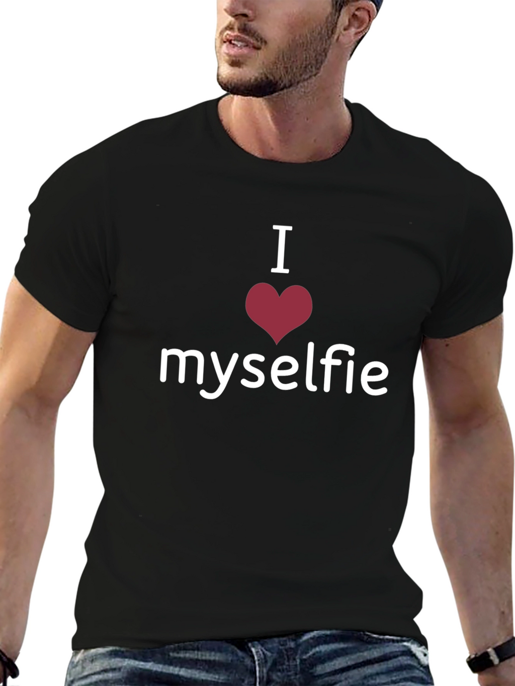 I Heart Myselfie Tee - Trendy Casual Shirt
