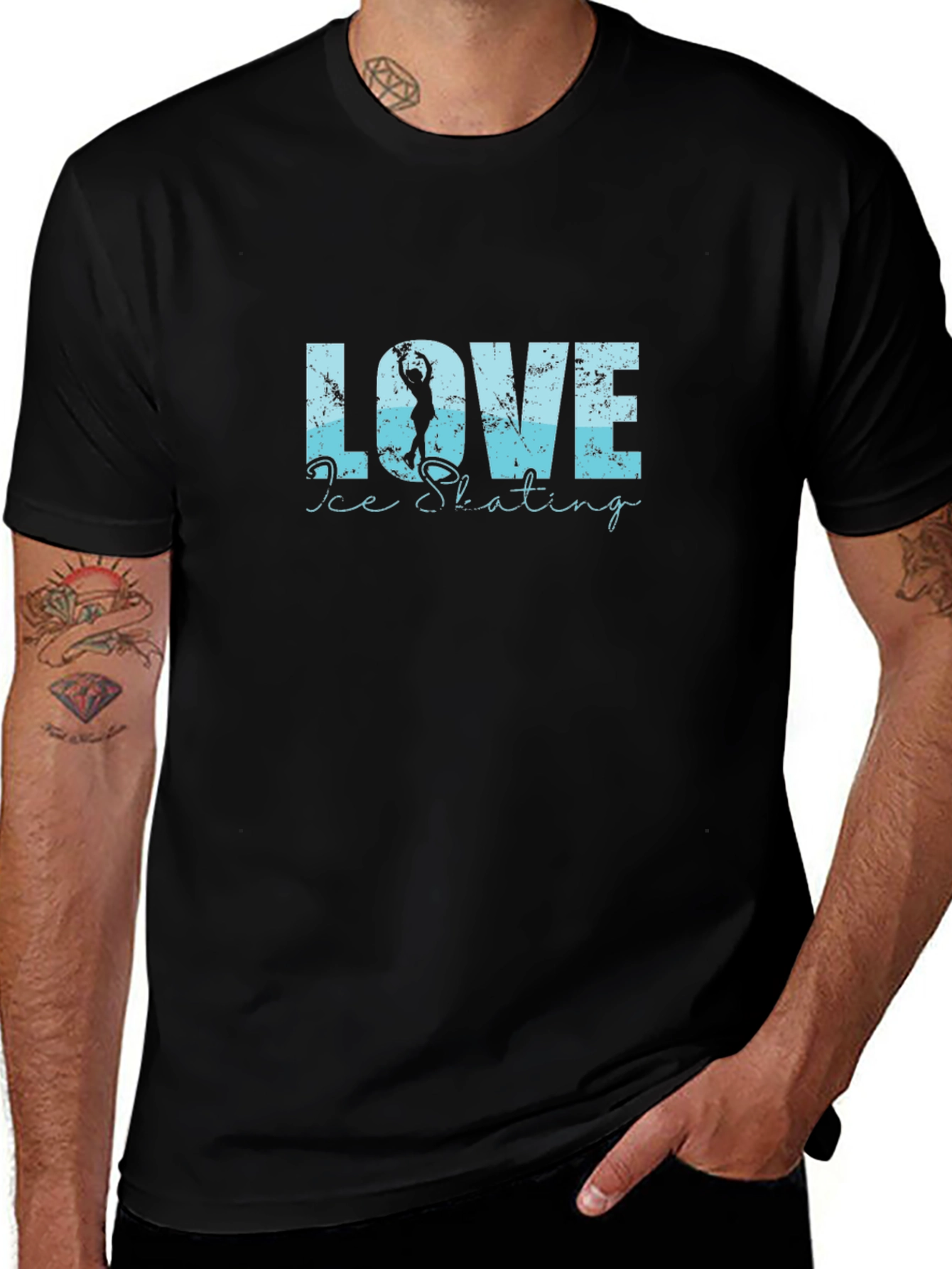 Love Ice Skating Graphic T-Shirt
