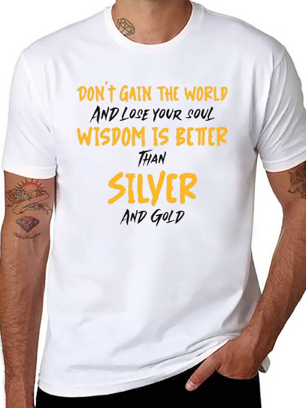 Wisdom is Better Than Silver Graphic T-Shirt