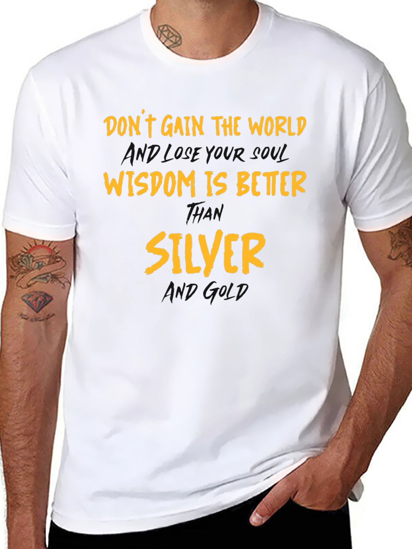Wisdom is Better Than Silver Graphic T-Shirt