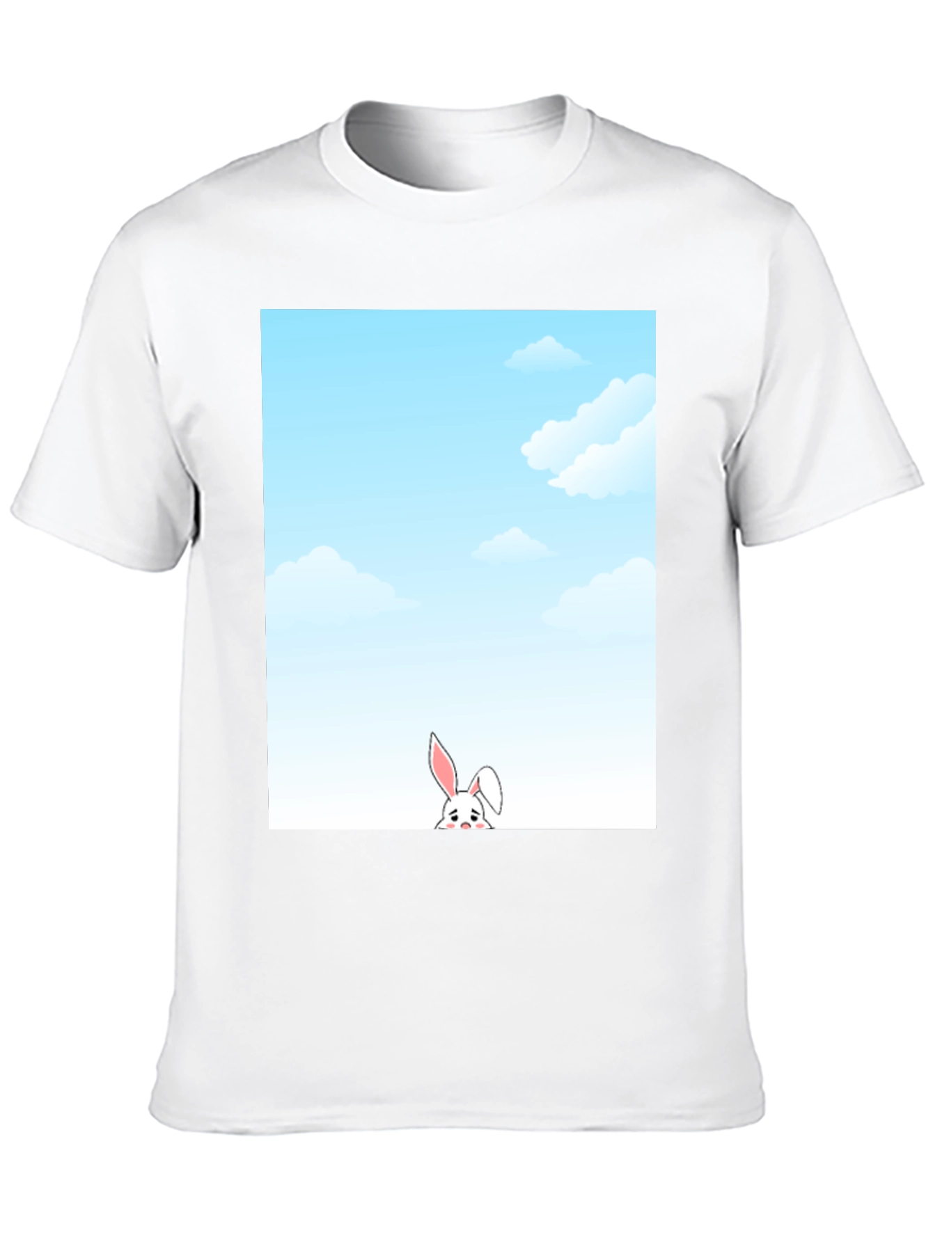 Sky Bunny T-Shirt: Whimsical Graphic Tee