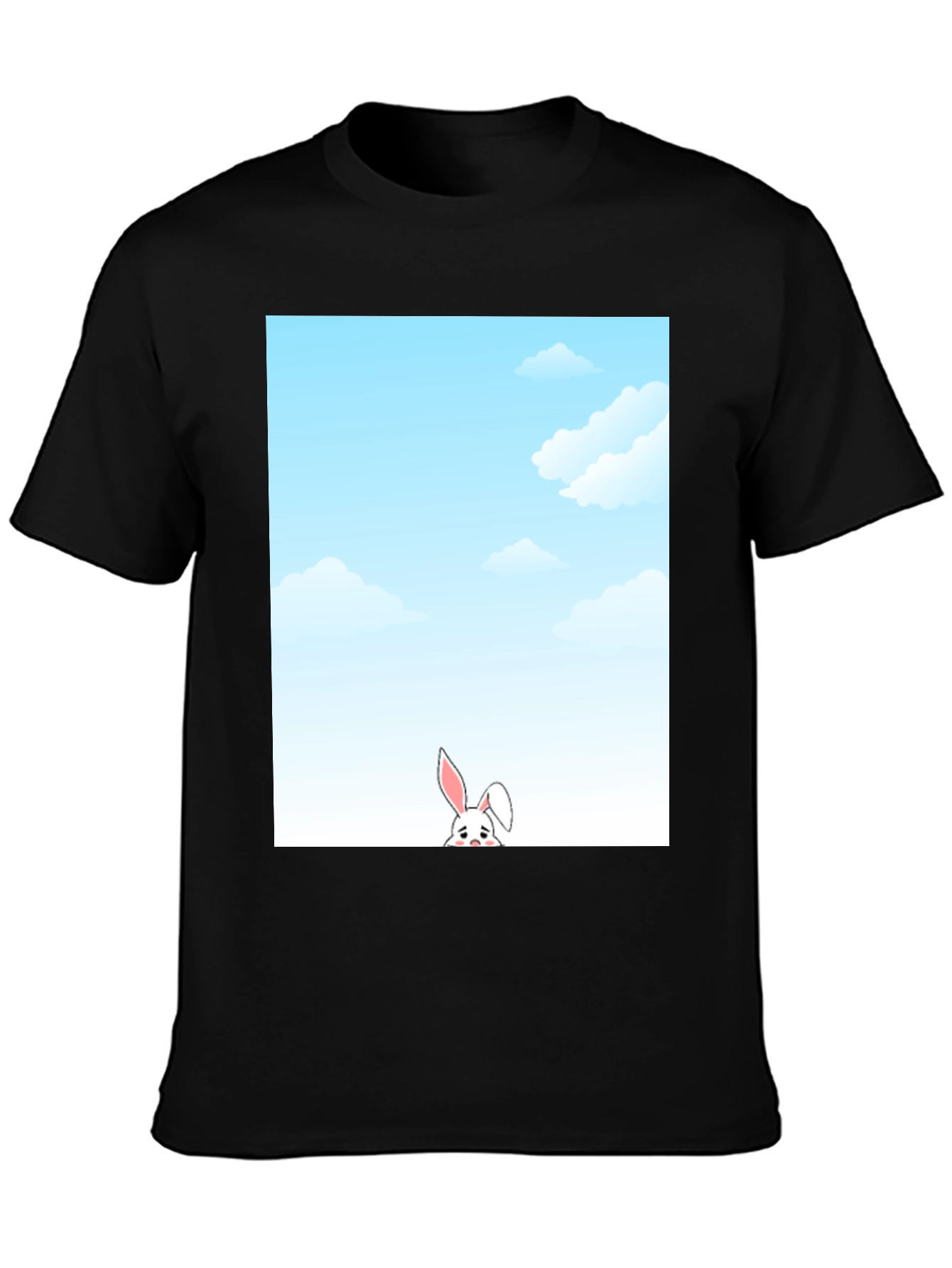Sky Bunny T-Shirt: Whimsical Graphic Tee